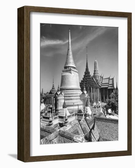 Temple of Emerald Buddha Seen from the Northern Side-Dmitri Kessel-Framed Photographic Print