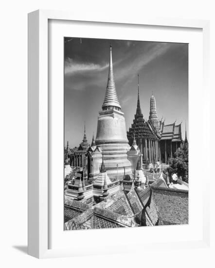 Temple of Emerald Buddha Seen from the Northern Side-Dmitri Kessel-Framed Photographic Print