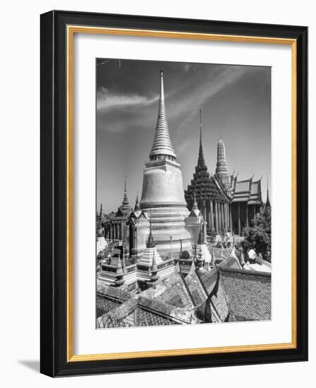 Temple of Emerald Buddha Seen from the Northern Side-Dmitri Kessel-Framed Photographic Print