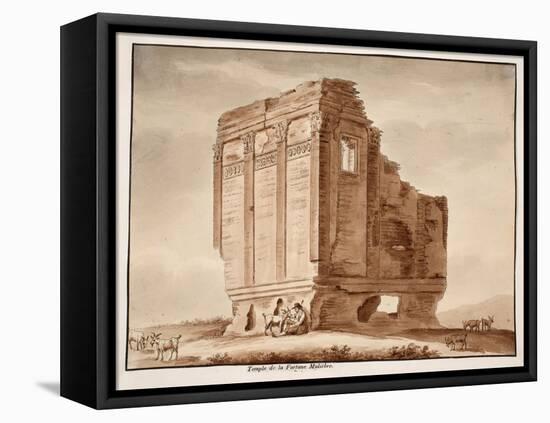 Temple of Fortuna Muliebre, 1833-Agostino Tofanelli-Framed Premier Image Canvas