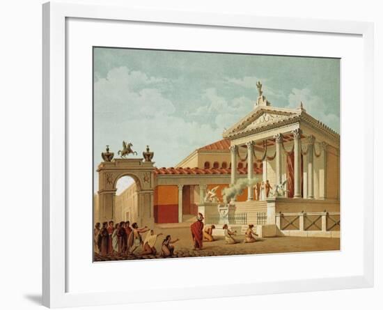 Temple of Fortune, Pompei, Volume IV, Restoration Essays, Plate XII-Fausto and Felice Niccolini-Framed Giclee Print