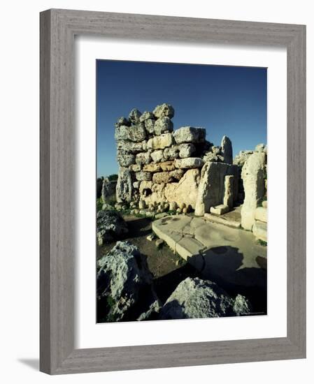 Temple of Ggantija (Gjantija), Unesco World Heritage Site, Gozo, Malta-Adam Woolfitt-Framed Photographic Print