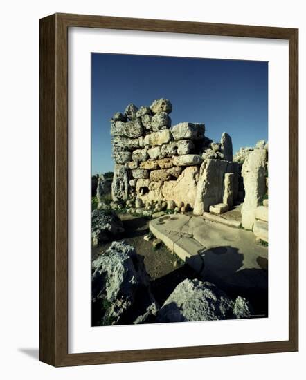 Temple of Ggantija (Gjantija), Unesco World Heritage Site, Gozo, Malta-Adam Woolfitt-Framed Photographic Print