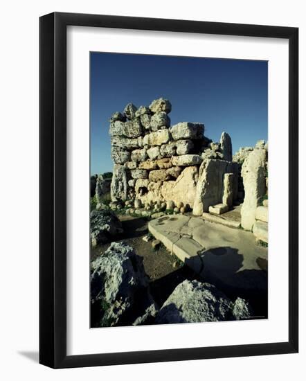 Temple of Ggantija (Gjantija), Unesco World Heritage Site, Gozo, Malta-Adam Woolfitt-Framed Photographic Print