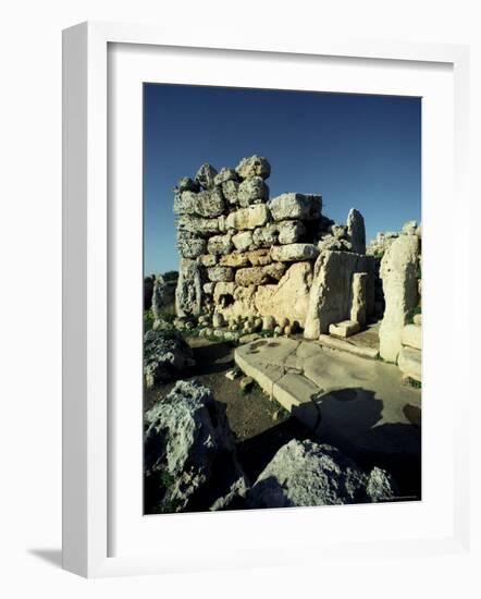 Temple of Ggantija (Gjantija), Unesco World Heritage Site, Gozo, Malta-Adam Woolfitt-Framed Photographic Print