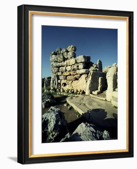 Temple of Ggantija (Gjantija), Unesco World Heritage Site, Gozo, Malta-Adam Woolfitt-Framed Photographic Print