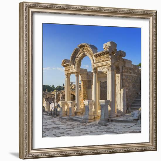 Temple of Hadrian, ruins of ancient Ephesus, Selcuk, Izmir Province, Turkey-Ian Trower-Framed Photographic Print