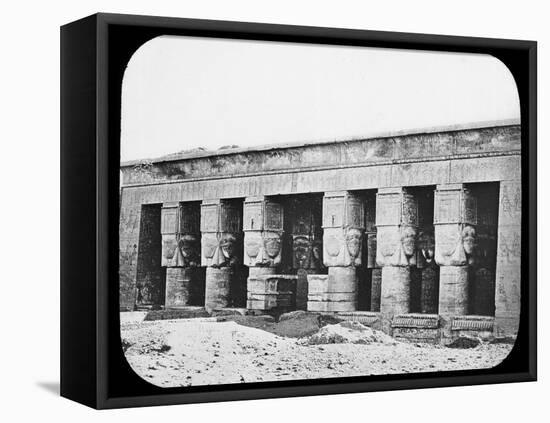 Temple of Hathor, Dendera, Egypt, C1890-Newton & Co-Framed Premier Image Canvas