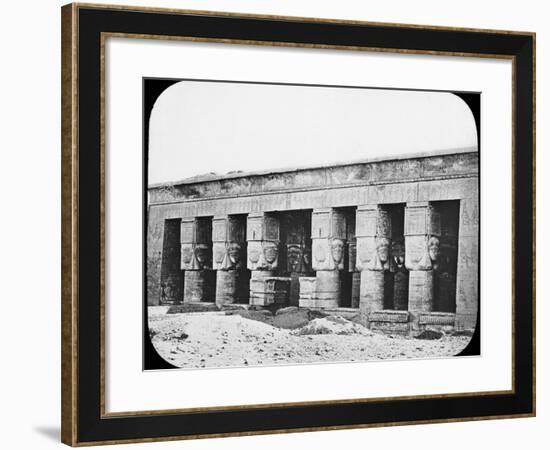 Temple of Hathor, Dendera, Egypt, C1890-Newton & Co-Framed Photographic Print