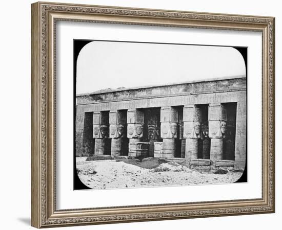 Temple of Hathor, Dendera, Egypt, C1890-Newton & Co-Framed Photographic Print