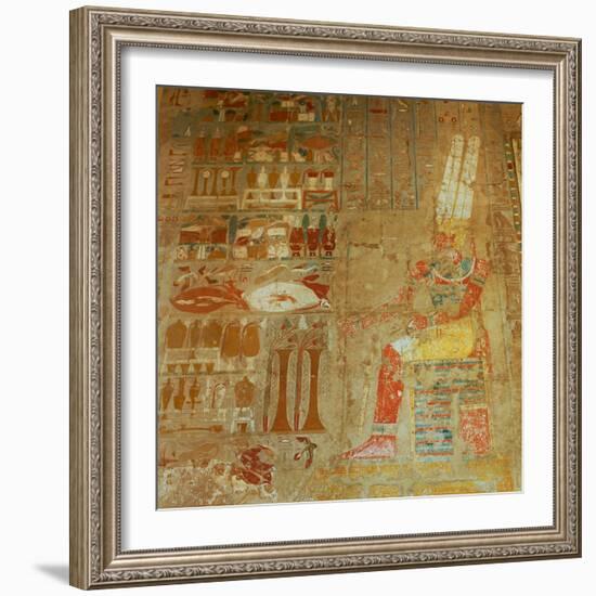 Temple of Hatshepsut (detail)-null-Framed Giclee Print