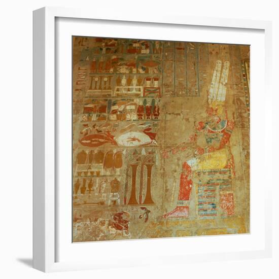 Temple of Hatshepsut (detail)-null-Framed Giclee Print