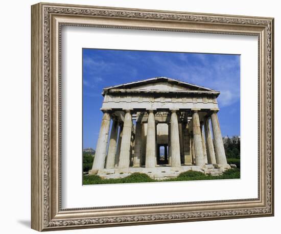 Temple of Hephaestus in Agora-Tibor Bogn?r-Framed Photographic Print