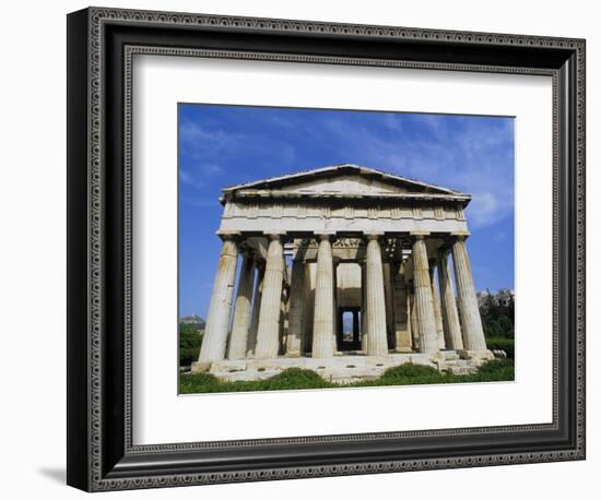 Temple of Hephaestus in Agora-Tibor Bogn?r-Framed Photographic Print