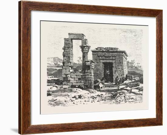 Temple of Hermonthis, Egypt, 1879-null-Framed Giclee Print