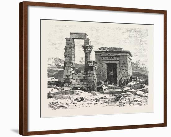 Temple of Hermonthis, Egypt, 1879-null-Framed Giclee Print