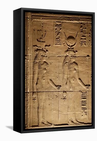 Temple of Isis. Island of Philae, Egypt.-Julien McRoberts-Framed Premier Image Canvas