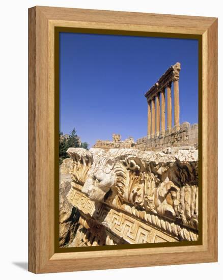Temple of Jupiter, Baalbek, Bekaa Valley, Lebanon-Gavin Hellier-Framed Premier Image Canvas