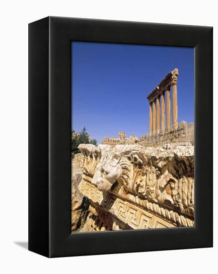 Temple of Jupiter, Baalbek, Bekaa Valley, Lebanon-Gavin Hellier-Framed Premier Image Canvas