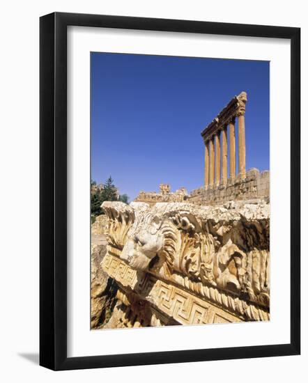 Temple of Jupiter, Baalbek, Bekaa Valley, Lebanon-Gavin Hellier-Framed Photographic Print