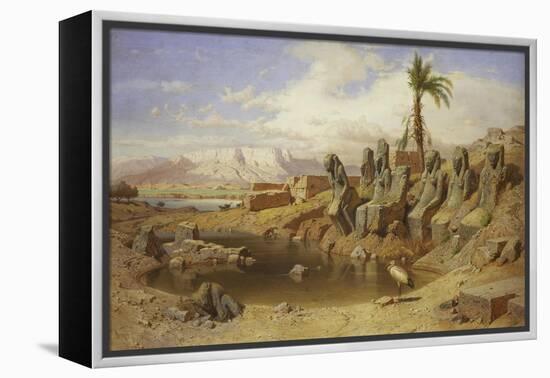 Temple of Karnak at Luxor, Egypt-Carl Friedrich Werner-Framed Premier Image Canvas