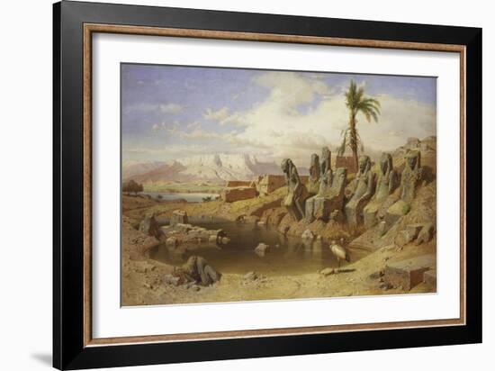 Temple of Karnak at Luxor, Egypt-Carl Friedrich Werner-Framed Giclee Print