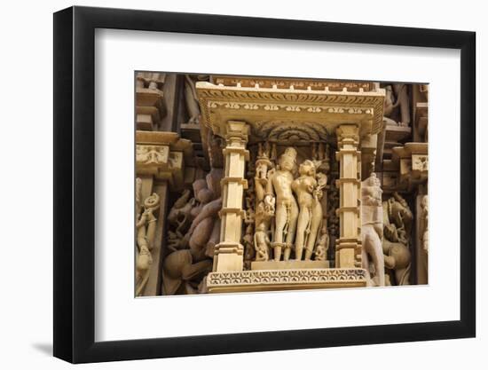 Temple of Khajuraho, Khajuraho, Madhya Pradesh, India-Jagdeep Rajput-Framed Photographic Print