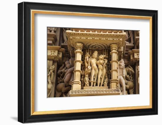 Temple of Khajuraho, Khajuraho, Madhya Pradesh, India-Jagdeep Rajput-Framed Photographic Print