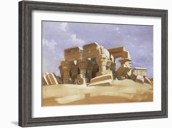 Temple of Kom Ombo, Upper Egypt, 1838-David Roberts-Framed Giclee Print