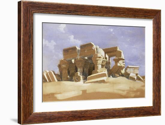 Temple of Kom Ombo, Upper Egypt, 1838-David Roberts-Framed Giclee Print