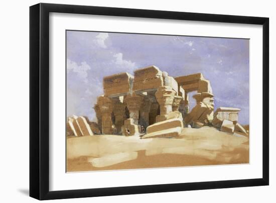 Temple of Kom Ombo, Upper Egypt, 1838-David Roberts-Framed Giclee Print