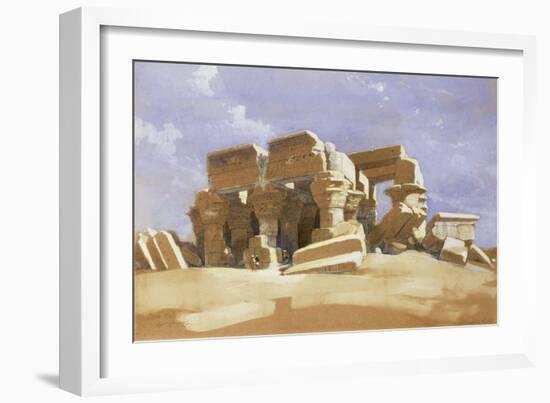 Temple of Kom Ombo, Upper Egypt, 1838-David Roberts-Framed Giclee Print