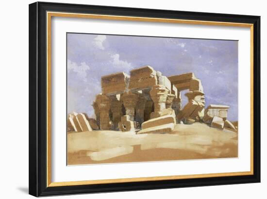 Temple of Kom Ombo, Upper Egypt, 1838-David Roberts-Framed Giclee Print