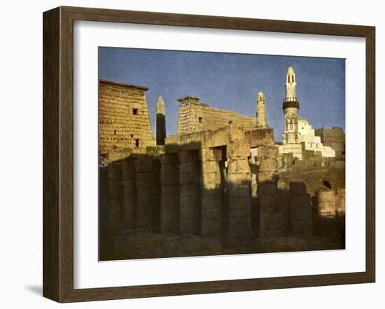 Temple of Luxor at eventide', Egypt-English Photographer-Framed Giclee Print