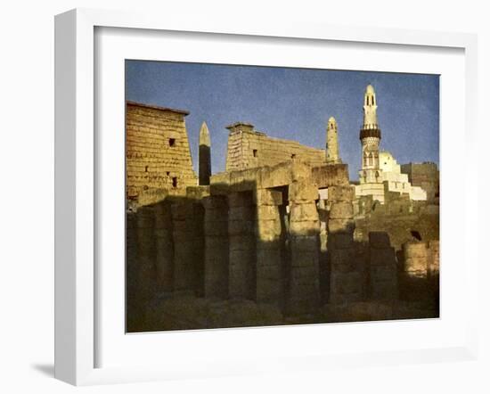 Temple of Luxor at eventide', Egypt-English Photographer-Framed Giclee Print