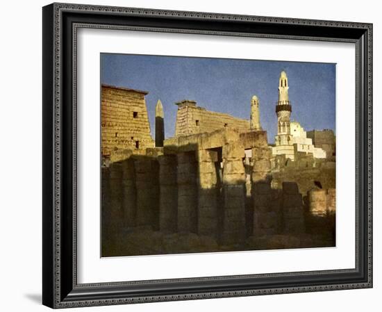 Temple of Luxor at eventide', Egypt-English Photographer-Framed Giclee Print
