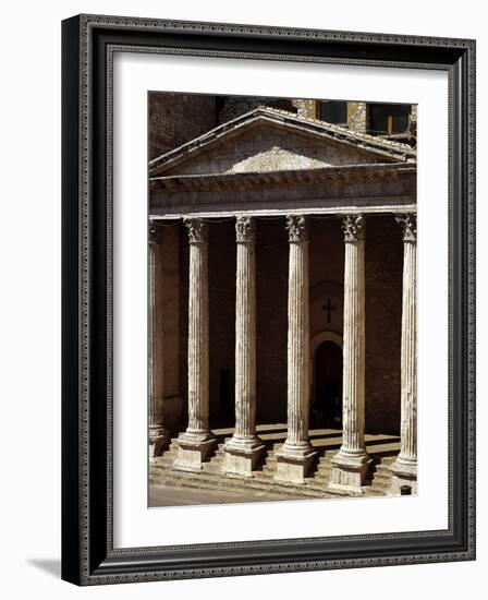 Temple of Minerva - Church of Santa Maria Sopra Minerva - Facade-Michelangelo Buonarroti-Framed Photographic Print