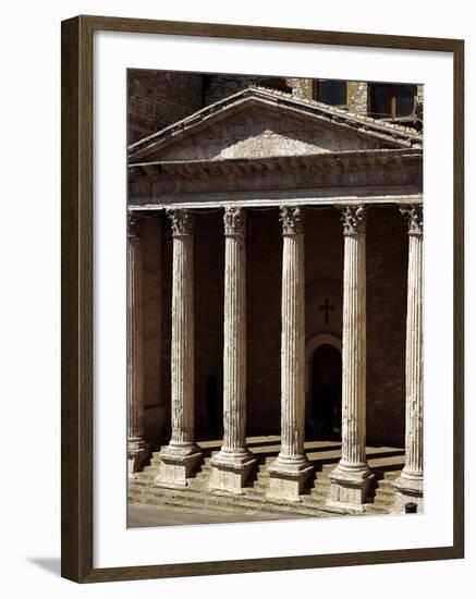 Temple of Minerva - Church of Santa Maria Sopra Minerva - Facade-Michelangelo Buonarroti-Framed Photographic Print