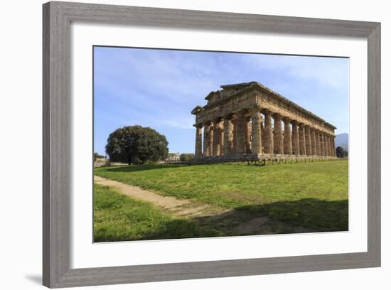 Temple of Neptune, 450 Bc, Largest and Best Preserved Greek Temple at Paestum, Campania, Italy-Eleanor Scriven-Framed Photographic Print