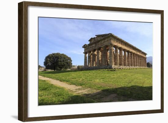 Temple of Neptune, 450 Bc, Largest and Best Preserved Greek Temple at Paestum, Campania, Italy-Eleanor Scriven-Framed Photographic Print