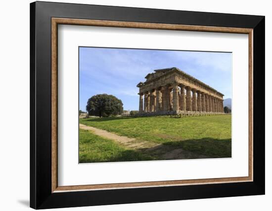 Temple of Neptune, 450 Bc, Largest and Best Preserved Greek Temple at Paestum, Campania, Italy-Eleanor Scriven-Framed Photographic Print