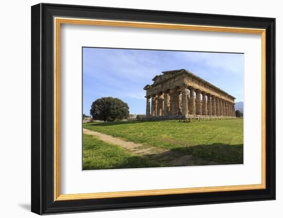 Temple of Neptune, 450 Bc, Largest and Best Preserved Greek Temple at Paestum, Campania, Italy-Eleanor Scriven-Framed Photographic Print