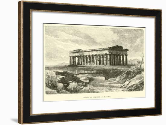 Temple of Neptune at Paestum-null-Framed Giclee Print