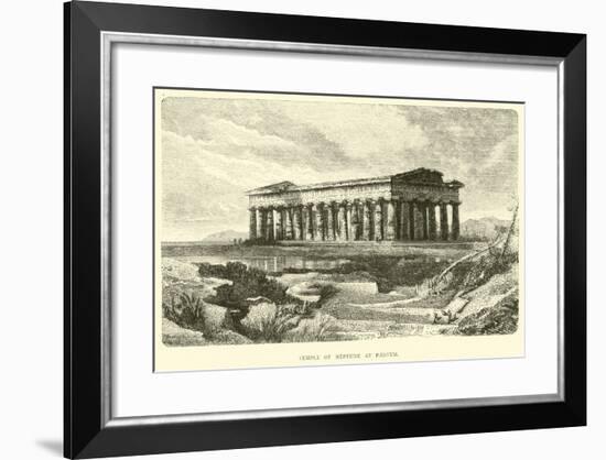 Temple of Neptune at Paestum-null-Framed Giclee Print