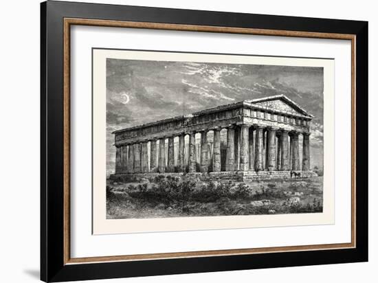 Temple of Neptune Paestum-null-Framed Giclee Print