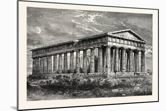 Temple of Neptune Paestum-null-Mounted Giclee Print