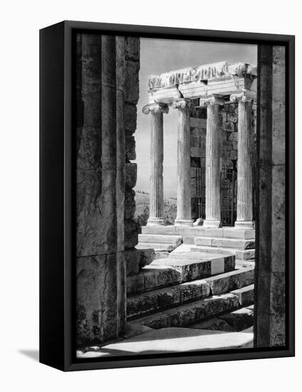 Temple of Nike, Athens, 1937-Martin Hurlimann-Framed Premier Image Canvas