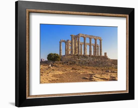 Temple of Poseidon, Cape Sounion, Attica, Greece-Marco Simoni-Framed Photographic Print