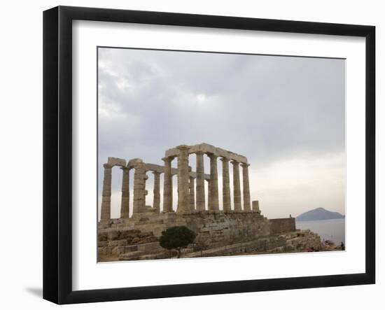 Temple of Poseidon, Cape Sounion, Greece, Europe-Angelo Cavalli-Framed Photographic Print