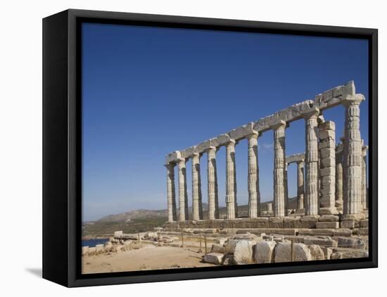 Temple of Poseidon, Cape Sounion, Greece, Europe-Angelo Cavalli-Framed Premier Image Canvas